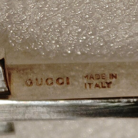 Made In Italy, GUCCI Sterling Silver Cross Necklace with pouch and box - UNISEX - Picture 7 of 16